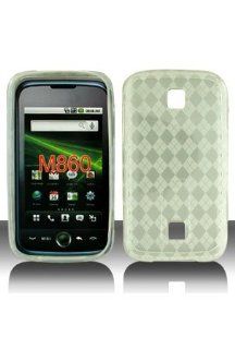 TPU Skin Cover for Motorola Atrix 4G MB860, Argyle Clear: Cell Phones & Accessories