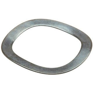 Wave Washers, High Carbon Steel, 3 Waves, Inch, 0.65" ID, 0.855" OD, 0.01" Thick, 0.03" Compressed Height, 4lbs Load, (Pack of 10): Flat Springs: Industrial & Scientific