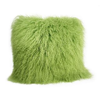 Pur Modern Tanner Curly Lamb Oversized Pillow MLP 012 Color: Lime