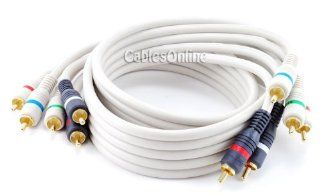 3 Ft. High Quality Python Component Audio/video 5 rca (Rgb/rw) Cable: Electronics