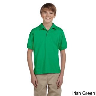 Gildan Gildan Youth Dryblend 50/50 Jersey Polo Shirt Green Size L (14 16)