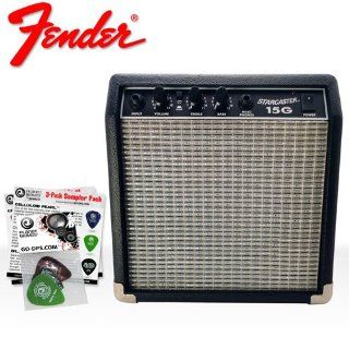 Fender 3G 55S5 IWUP 1 NEW Acoustic and Electric Guitar Amplifier   Fender Starcaster   15 watt Portable Practice AMP: Musical Instruments