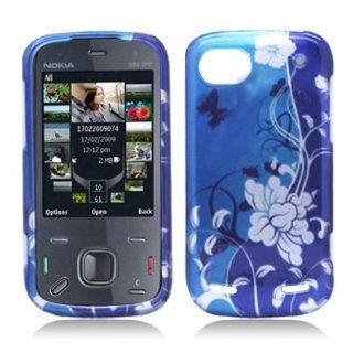 For Boost Mobil ZTE Warp Sequent N861 Accessory   Blue Butterfly Designer Hard Case Protector Cover + Free Lf Stylus Pen + Lf Screen Wiper: Cell Phones & Accessories