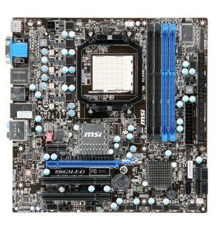 MSI 880GM E43 Socket AM3 AMD 880G HDMI mATX AMD Bare Motherboard: Computers & Accessories
