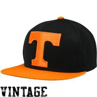 NCAA Mitchell & Ness Tennessee Volunteers Vintage XL Logo Two Toned Snapback Adjustable Hat   Black/Tennessee Orange Jewelry