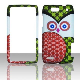 2D Patch Owl Motorola Droid 4 / XT894 Case Cover Phone Hard Cover Case Snap on Faceplates: Cell Phones & Accessories
