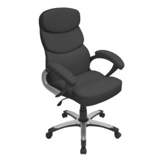LumiSource Doctorate High Back Leatherette Office Chair OFC AC DOC Color: Black