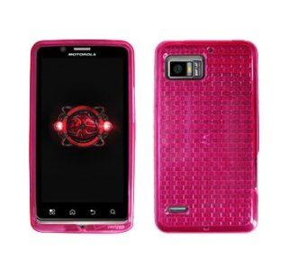Verizon   High Gloss Silicone Cover for Motorola Droid Bionic   Pink: Cell Phones & Accessories
