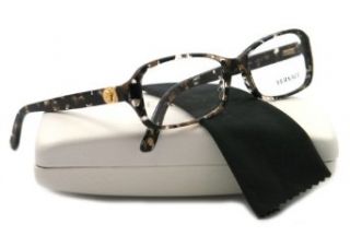 Versace VE3146B Eyeglasses 876 Spotted Black/Brown/Cream 51mm: Versace: Clothing