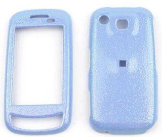 Samsung Impression A877   Rainbow Glitter Baby Blue  Hard Case/Cover/Faceplate/Snap On/Housing/Protector Cell Phones & Accessories