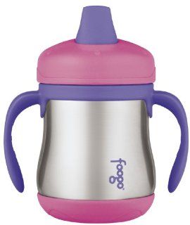 Thermos Foogo Leak Proof SS 7 Ounce Sippy Cup with Handles, Pink, 6 Months  Baby Thermos  Baby