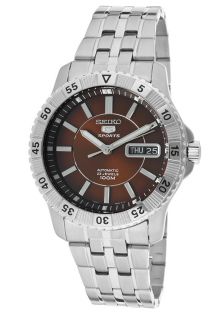 Seiko SNZJ25K1  Watches,Mens Automatic Sport Stainless Steel with Brown Dial, Casual Seiko Automatic Watches