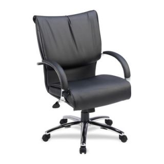 Lorell Mid Back Leather Executive Chair LLR69515