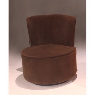 Bernards Velvet Swivel Fabric Slipper Chair 7968 / 7969 / 7970 Color Brown