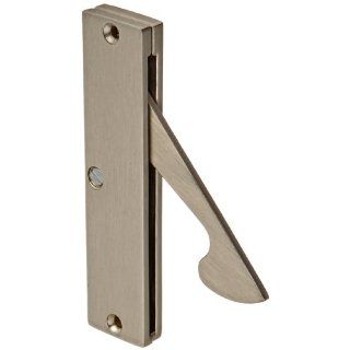 Rockwood 885.15 Brass Concealed Edge Pull, 1" Width x 4 1/4" Height, Satin Nickel Plated Clear Finish Hardware Handles And Pulls