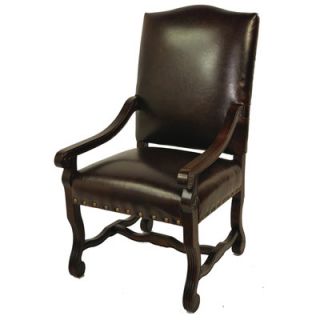 MOTI Furniture True Leather High Back Arm Chair 9401103 Color: Burgundy