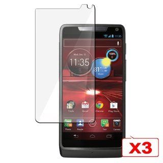 CommonByte 3PCS Clear LCD Screen Protector Cover For Motorola Droid Razr M XT907: Cell Phones & Accessories