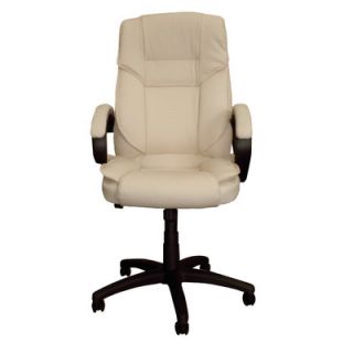 Innovex Primus High Back Leather Executive Office Chair C0417L Color: Beige