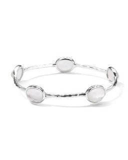 Five Stone Bangle in Clear Quartz   Ippolita