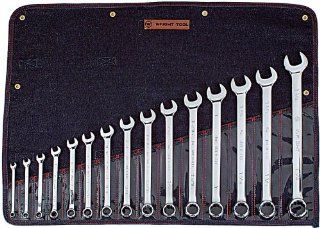 Wright Tool #Wrightgrip 915 15 Piece Full Polish Combination Wrench Set    
