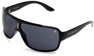 Rocawear Men's R889 Shield Sunglasses,Black Frame/Gradient Smoke Lens,one size: Clothing