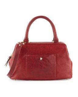 Epic Leather Satchel/Shoulder Bag, Cordovan Red   Etienne Aigner
