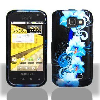 For Sprint Samsung M920 Transform Accessory   Blue Flower Design Hard Case Proctor Cover + Lf Stylus Pen: Cell Phones & Accessories