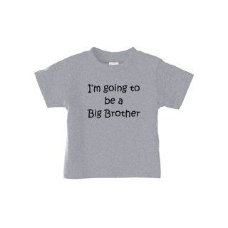I'M GOING TO BE A BIG BROTHER on Infant & Toddler Cotton T Shirt (in 21 colors): Clothing