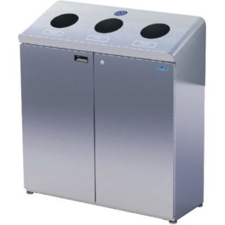 Frost Three Stream Free Standing Recycling Station 316 / 316S Finish: Stainle