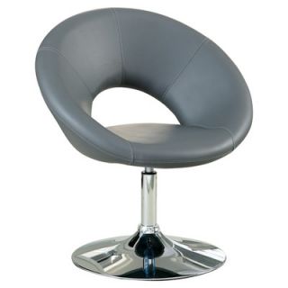 Hokku Designs Garrison Leatherette Lounge Chair IDF AC6915GY