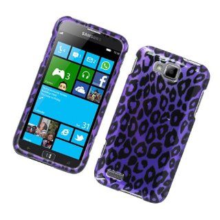 Samsung ATIV S T899M SGH T899M Purple Leopard Skin Print Cover Case: Cell Phones & Accessories