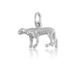 Animal Charm (925) Sterling Silver Cheetah Unisex Design Specially Made for Animal Lover: ClassicDiamondHouse: Jewelry