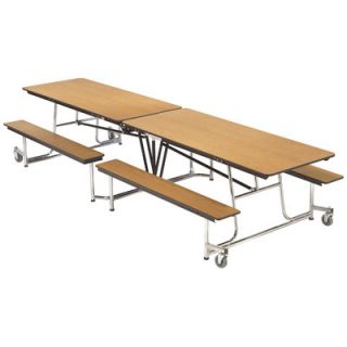 AmTab Manufacturing Corporation Mobile Bench Table MBT Size: 29 H x 97 W x 