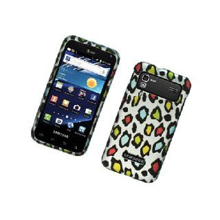 Samsung Captivate Glide i927 SGH I927 White Rainbow Leopard Skin Cover Case Cell Phones & Accessories