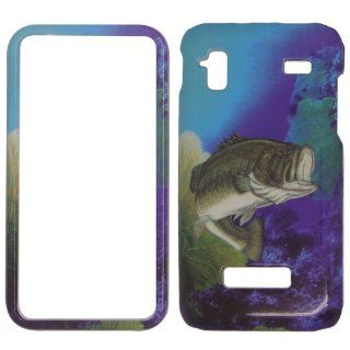 Samsung Captivate glide i927   Beautiful Ocean Sceen Bass Fish Shinny Gloss Finish Hard Plastic Cover, Case, Easy Snap On, Faceplate.: Cell Phones & Accessories