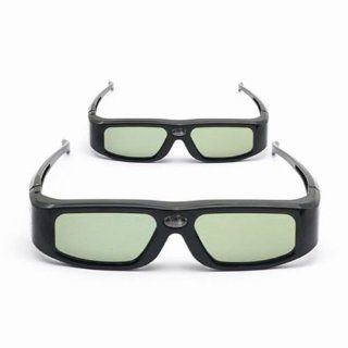 2 Pack of SainSonic&reg Zodiac 904 Series 144Hz Rechargeable 3D DLP Link Projector Universal Active Shutter Glasses, Black: Electronics