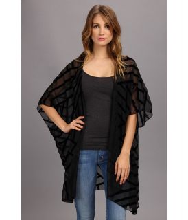 Gabriella Rocha Burn Me Out Velvet Kimono Womens Sweater (Black)