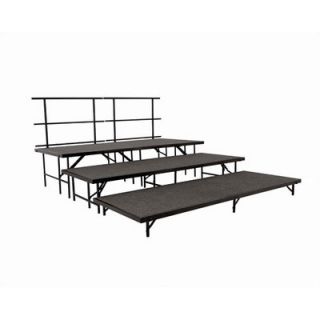 National Public Seating Portable Stage & Seated Riser Package in Carpet SSTXX