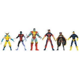 35th Anniversary 6 Pack Giant Size Marvel Universe Exclusive Action Figure Set X Men Wolverine Nightcrawler Storm Cyclops Colossus Thunderbird Exclusive: Toys & Games