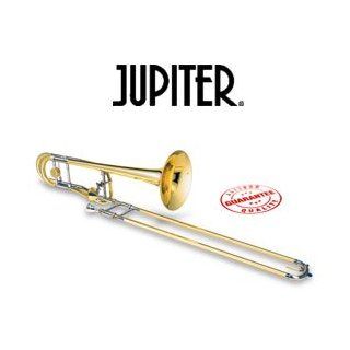 Jupiter XO Series Bb Slide Trombone with F Attachment with Thru Flo Valve 1236L T: Musical Instruments