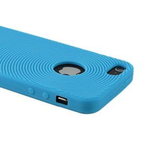 ZuGadgets Blue Circles /Ripples Pattern Silicone Soft Case Cover Shell for New iPhone 5 (7888 4) Cell Phones & Accessories