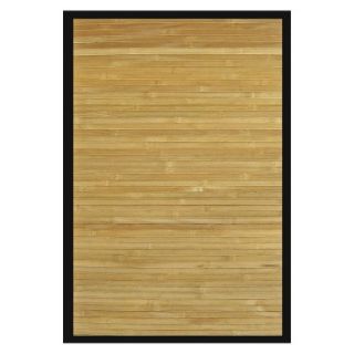 Solid Bamboo Area Rug   Natural (5x8)