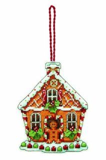 Dimensions Counted Cross Stitch Ornament, Gingerbread House: