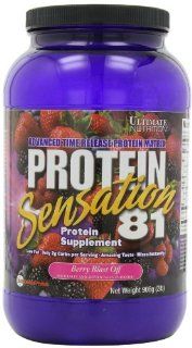 Ultimate Nutrition Protein Sensation 81 Protein Supplement, Berry Blast Off, 32 Ounces: Health & Personal Care