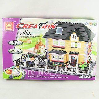 Wange Vaill Family House (909 Pcs) Building Blocks Bricks Compatible: Toys & Games