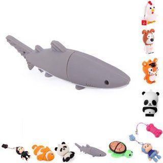 HDE Novelty Animal Shaped USB Flash Drive (8GB, Great White Shark): Computers & Accessories