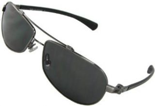 Nike Supercharged 400 Flexon Aviator Sunglasses, EV0453 919, Light Gunmetal FLEXON Frame / Grey Lenses: Clothing