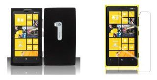 Nokia Lumia 920 (AT&T) Combo   Black Silicone Gel Cover + Atom LED Keychain Light + Screen Protector: Cell Phones & Accessories