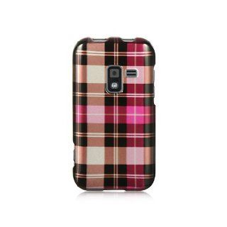 Hot Pink Plaid Hard Cover Case for Samsung Galaxy Attain 4G SCH R920: Cell Phones & Accessories