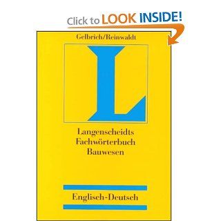 Dictionary of Building and Civil Engineering: English German: Langenscheid: 9783861170754: Books